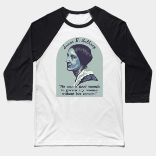 Susan B. Anthony Portrait and Quote Baseball T-Shirt